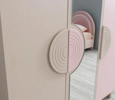 Produktbild von Jugendzimmer Kinderzimmer Schrank Kleiderschränke Rosa Schränke Moderne Möbel
