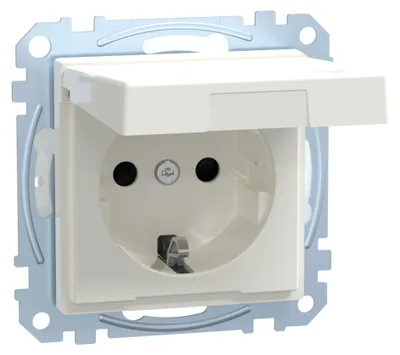 Produktbild von Merten SCHUKO-Steckdose pws Klappdeckel IP44 MEG2314-0319
