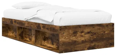 Productafbeelding van vidaXL Bedframe met opbergruimte, gerookt eikenhout, 80 x 200 cm