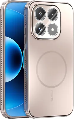 Image de Coque magnétique pour Xiaomi 17, coque mate PC+TPU avec protection des lentilles, coque résistante aux chocs avec dissipation thermique Or