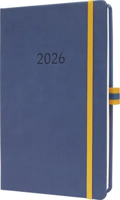 Produktbild von sigel Buchkalender Linescape 2026 ca. A5 blau