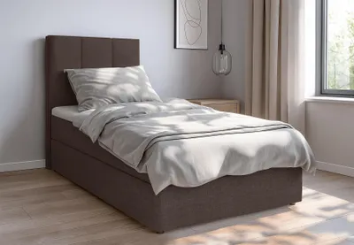 Produktbild von AX LIVING Boxbett Merea Boxspringbett Braun mit Bettkasten 80x200 cm