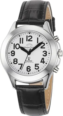 Master Time MTLA-10705-60L Sprechende Funk Damenuhr mit Lederband 1