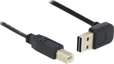 Produktbild von DeLOCK 85558, 1 m, USB A, USB B, USB 2.0, 480 Mbit/s, Schwarz