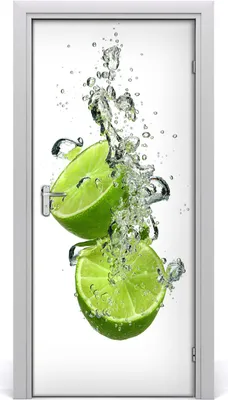 Produktbild von Tulup Türaufkleber 95x205 cm Dekorative Aufkleber Selbstklebend Wasserdichte Tapete Abnehmbar Schlafzimmer Wohnzimmer Wohnkultur - Limette