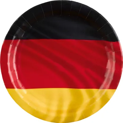 Produktbild von Amscan - Deutschland - Pappteller (8er Set, 23cm) Teller Grillparty Party EM WM
