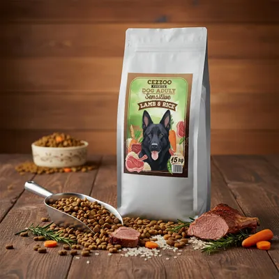 Zdjęcie produktu dla CEZZOO Premium Dog Adult Sensitive Lamb & Rice 15kg