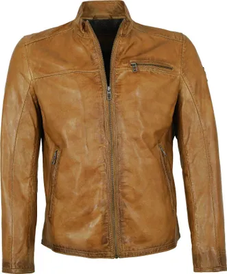 Produktbild von Milestone - Herren Lederjacke Lammnappa hell-cognac : 28