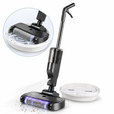 Produktbild von 3-in-1 Akku-Saugwischer mit Sprühfunktion,kabelloser Hartbodenreiniger zum Saugen und Wischen,mit Selbstreinigung,500ml Schmutzbehälter, USB-aufladbar