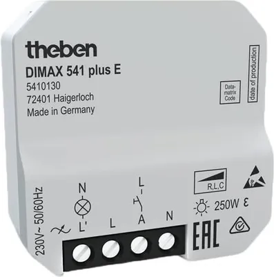 Image de Theben DIMAX 541 plus E - Variateur universel encastré pour lampes ESL et LED 230V