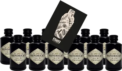 Produktbild von Hendricks Gin Miniatur 12x 50ml (41,4% Vol) - [Enthält Sulfite]