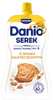 Obrázok produktu pre Danio Serek homogenizowany o smaku ciasteczkowym 120 g