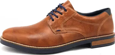 Image de Chaussures Rieker pour hommes, lacets, modèle business, couleur marron, élégantes