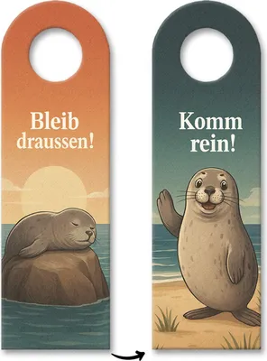 Produktbild von Robbe Komm rein Bleib draußen Türhänger Maritim