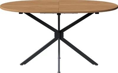 Obrázek produktu pro okwish Jídelní stůl 120×80×75,5 cm, moderní kuchyňský stůl, oválný jídelní stůl pro 4-6 osob, moderní jednoduchý jídelní stůl