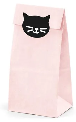 Zdjęcie produktu dla PartyDeco TNS11, Torba na lunch, Dziecko, Różowy, Papier, Obraz, Prostokątny