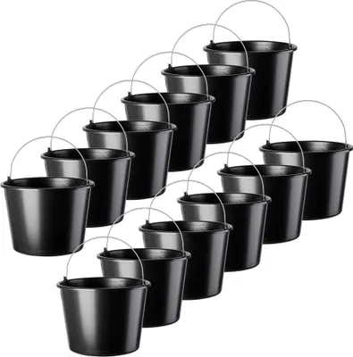 Zdjęcie produktu dla KADAX Wiadro Plastikowe Budowlane Gospodarcze 16L 12szt