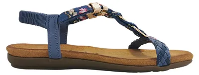 Produktbild von 2 Go Fashion Ubah Damenschuhe Sandalen Flach Blau Freizeit