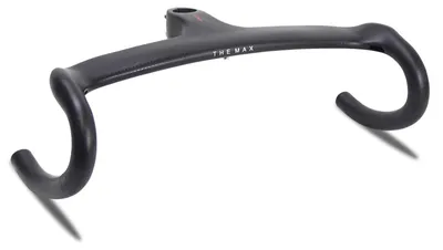 Image de Potence de vélo en carbone avec guidon intégré, 400 x 100 mm