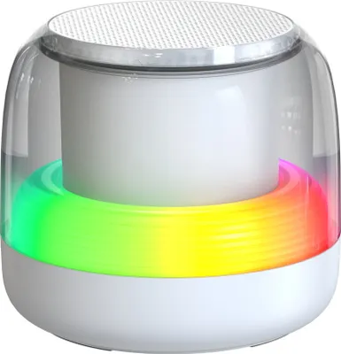 Produktbild von Bluetooth Lautsprecher mit Stereo-Bass, RGB-Lichtern, TF-Karten/USB, Doppelkopplung, IP7 wasserdicht, 4H Spielzeit, tragbar für Reisen und Partys
