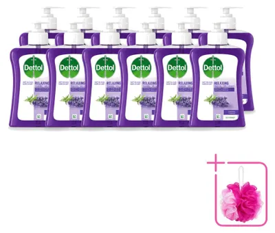 Produktbild von 12 x Dettol Waschgel Handseife - Lavendel - 250 ml - Sparpackung - 12 Stücke