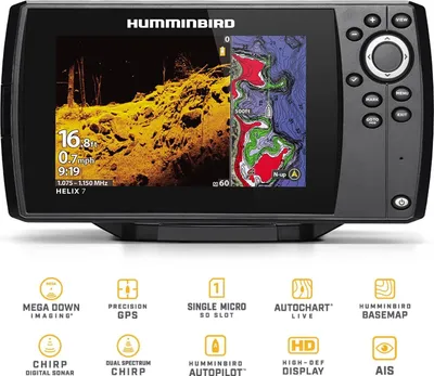 Produktbild von Humminbird HELIX 7 CHIRP MEGA DI GPS G4 mit Geber XNT 9 HW MDI 75 T