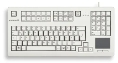 Obrázek produktu pro CHERRY TouchBoard G80-11900, Plná velikost (100 %), Kabel, USB, Mechanický spínač, QWERTY, Šedá