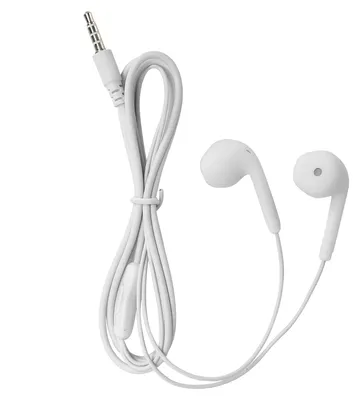 Obrázek produktu pro Sluchátka U19, kabelová, univerzální, 3,5 mm, HiFi, pro mobilní telefony (bílá)