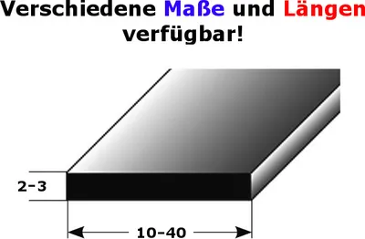 Produktbild von Flachprofil "Ruidera" Montageprofil / Bauprofil, aus Aluminium-2000-20 mm