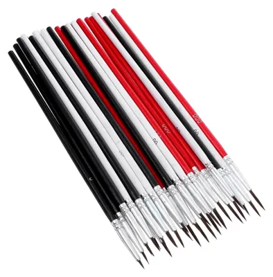 Produktbild von 60stücke Nylonhaar-pinselset für Aquarell und Detailmalerei Feine Detailpinsel Miniaturpinsel Set mit Pinseln für Künstler und Modellbauer