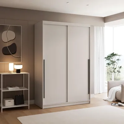Produktbild von Schwebetürenschrank SILENTE 140 cm ohne Spiegel Kaschmir