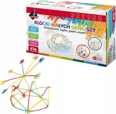 Zdjęcie produktu dla Klocki Małych Geniuszy - Małe Słomki 416 Elementów