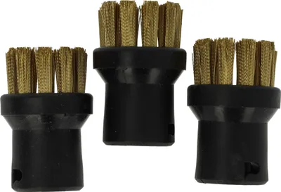 Produktbild von vhbw 3x Rundbürste kompatibel mit Kärcher K 1501, K 1001, JTK 1205, K 1102, K 1201, K 1401 plus, K 1405, K 1100, K 1003 Dampfreiniger - Dampfbürste