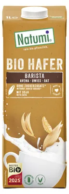 NAPÓJ OWSIANO - SOJOWY BARISTA BEZ DODATKU CUKRÓW BIO 1 L - NATUMI