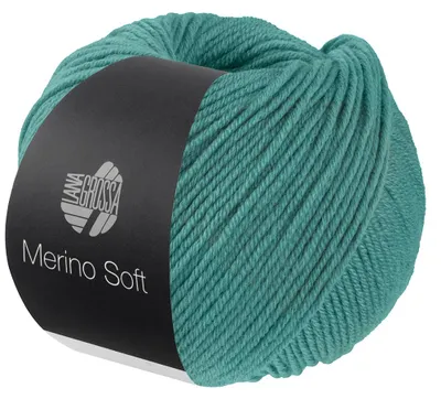 Produktbild von Lana Grossa MERINO SOFT Wolle 50 g Strapazierfähiges Mischgarn mit Merino-Wolle 125 m  Farbe 022 - Türkis