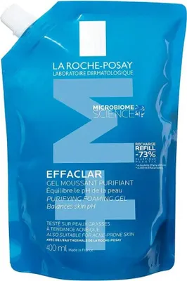 Productafbeelding van Effaclar (Purifying Foaming Gel) reinigingsgel in schuim, zonder zeep, 400 ml - navulling