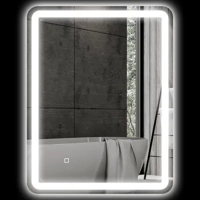 Immagine prodotto di Specchio da bagno con illuminazione a LED – Dimmerabile, antiappannamento | Colore: Argento
