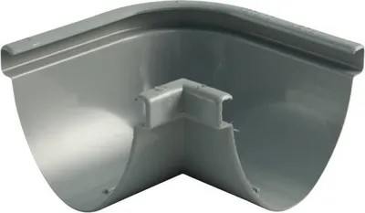 Produktbild von Marley Rinnenwinkel Duplex NW 80 mm, Außenecke/Innencke, 90°, oval, grau