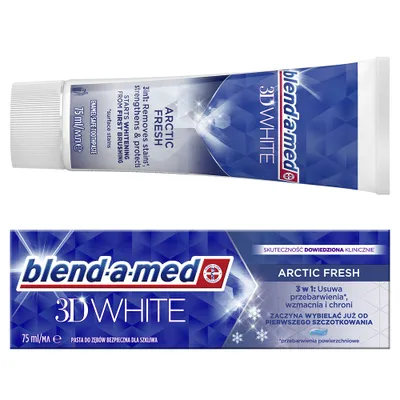 Zdjęcie produktu dla blend-a-med 3D White Arctic Fresh Pasta do zębów 75 ml