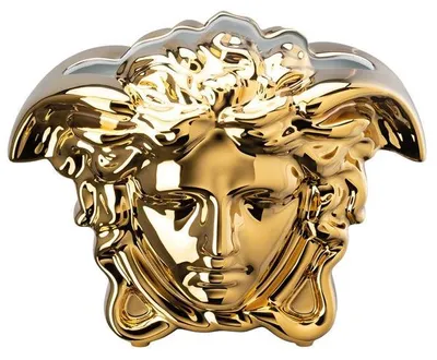 Immagine prodotto di Vaso "Medusa" della collezione Versace by Rosenthal, grande, color oro (30 cm)