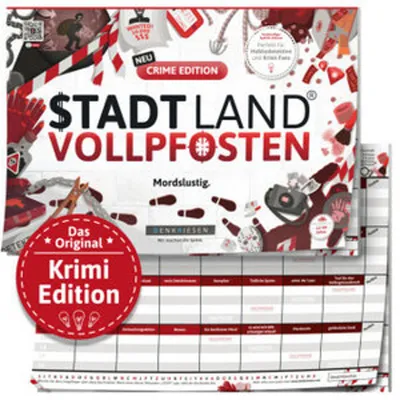 Image de DENKRIESEN - STADT LAND VOLLPFOSTEN® - CRIME EDITION "Mordslustig" - A4
