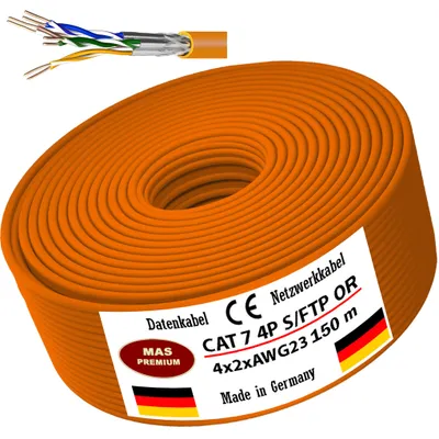 Obrázok produktu pre 10-500m CAT 7 dátový kábel sieťový kábel LAN 4X2XAWG23 150m (1,03/m)