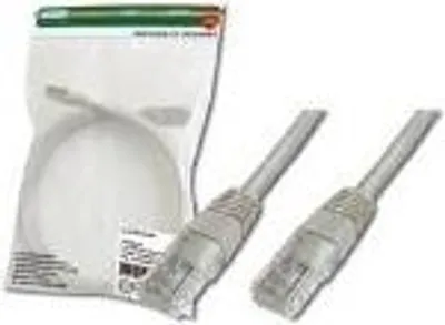 Image de DIGITUS Premium - Patch-Kabel - RJ-45 (M) zu RJ-45 (M) - 10 m - UTP - CAT 6 - geschirmt - Grau