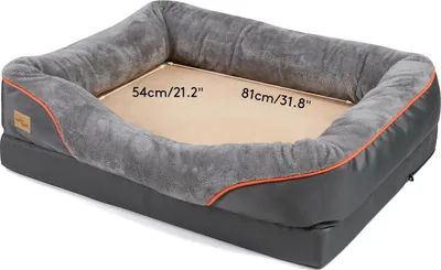 Obrázek produktu pro Velký pelíšek pro psy, snímatelný pratelný potah, podpůrná pěna, XL