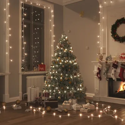 Produktbild von LED-Lichterkette mit 400 LEDs Warmweiß 40 m PVC - Weihnachtsgirlanden CC20595