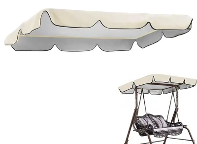 Produktbild von Sonnendach Ersatzdach Gartenschaukel – Dachbezug mit Sitzauflage, UV-Schutz | 164x114x15cm / 150x50x10cm Typ-2