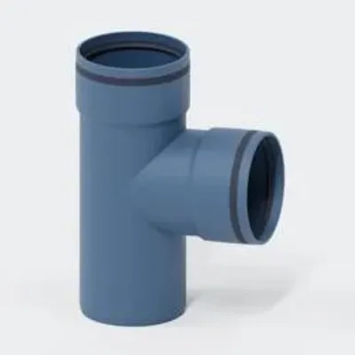 Produktbild von POLOPLAST Abzweig, DN160/160, POLO-KAL XS, PP-MD, Ø160mm, 87,5°, blau, 1 Stk.