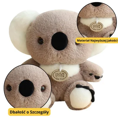 Produktbild von Lean Plüsch Maskottchen Kuscheliger Koala Bär Grau 23Cm