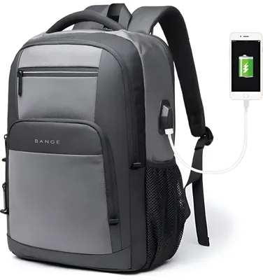 Productafbeelding van CarryQuest® - Rugzak - waterafstotend - 20-35 liter - Laptopvak voor 15,6 inch laptops - Grijs