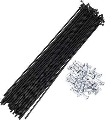 Produktbild von 36 Satz 12G Fahrradspeichen 225mm Radspeichen 45 Stahl Schwarz